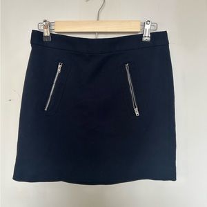 Navy Blue Mini Skirt